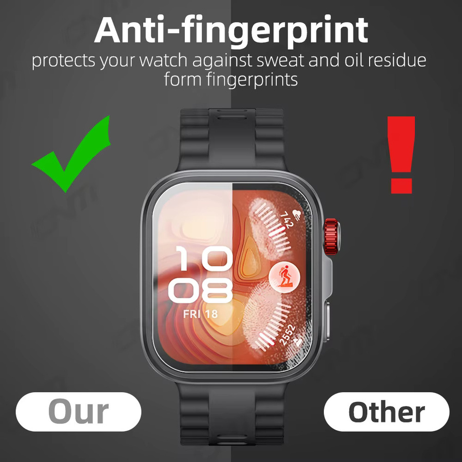 CAOWTAN Uhrenzubehör, Glas, Huawei Uhr Fit 4 Pro, transparent - Bild 3