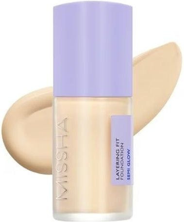 MISSHA Layering Fit Foundation Semi Glow, 23 Sand, 35 ml - Bild 1