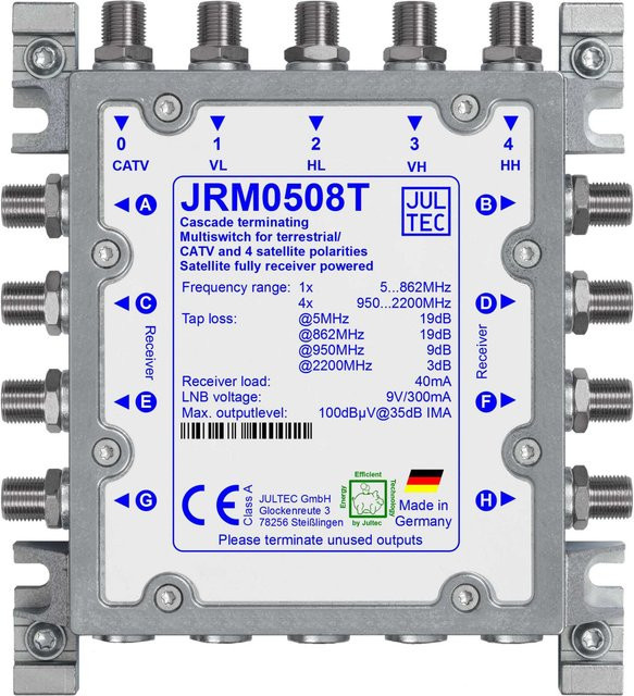 Jultec Multischalter JRM0508T 5/8 in Silber - Bild 1