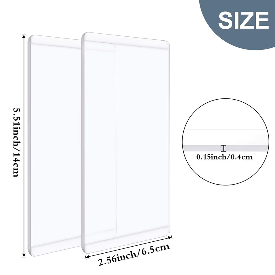 2 Stück Standard-Schneidpads für Stanzmaschinen aus transparentem Kunststoff, B/H: 14 x 6,5 cm, Dicke: 4 mm - Bild 2