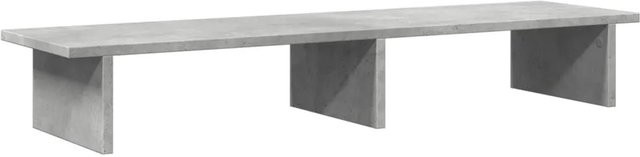 vidaXL Monitorständer aus Holzwerkstoff in Betongrau, B/T/H: 100 x 27 x 15 cm - Bild 1