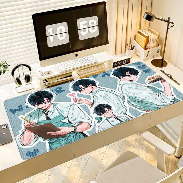 HYBXAXC Mauspad Anime Alien Stage Mizi Till Ivan Erweiterte Schreibtischunterlage Multicolour B/T: 90 x 40 cm - Bild 1