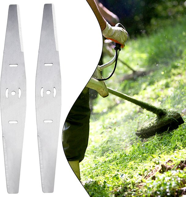 Vibratite Sägeblatt für Rasenmäher, 2 Stück, Silber, Durchmesser: 25 cm - Bild 1
