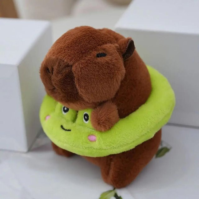 Yiran toy Capybara Plüschtier, mit Flügeln, Kapuzenpullover, Braun - Bild 1