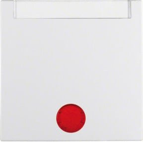 Berker Wippe pws Switch in Weiß mit 5 beiliegenden Linsen für den Einbau - Bild 1