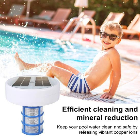 Solar Pool Ionisator mit LED-Leuchten zur chlorfreien Wasserreinigung durch Kupferionen für Aufstellbecken - Bild 2