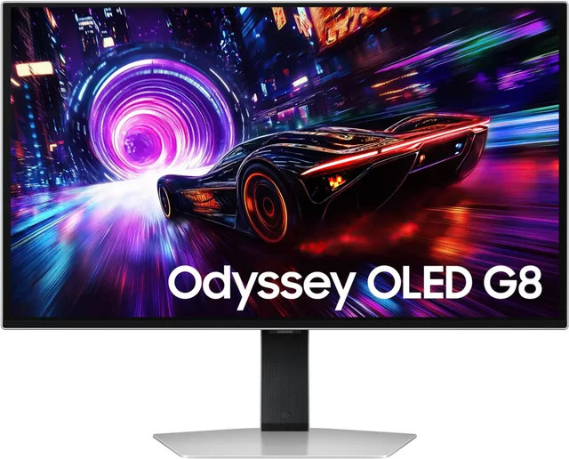Samsung Odyssey OLED G8 S27FG810SU Gaming-Monitor mit 27 Zoll, 4K UHD QD-OLED Display, 240 Hz, Schwarz-Silber - Bild 1