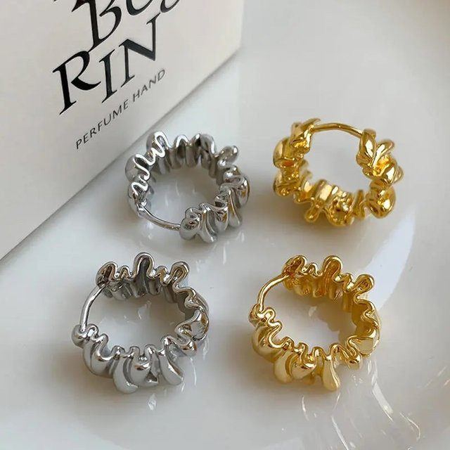 Ohrringe Messing, Gold, Damen - Bild 1