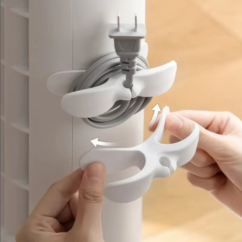 MAOYYE Kabelaufwicklung Kabelclip-Halter Organizer in Schwarz für Küchengeräte, 6 Stück - Bild 4