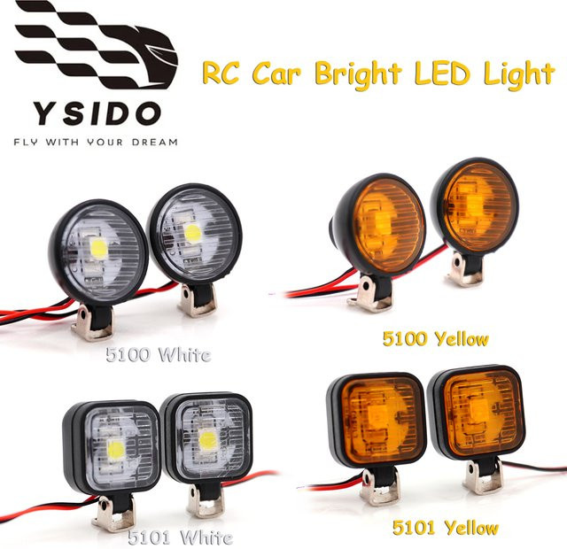 YSIDO LED-Leuchten, Kunststoff-Lichtgehäuse, Weiß und Gelb, Zubehör - Bild 1