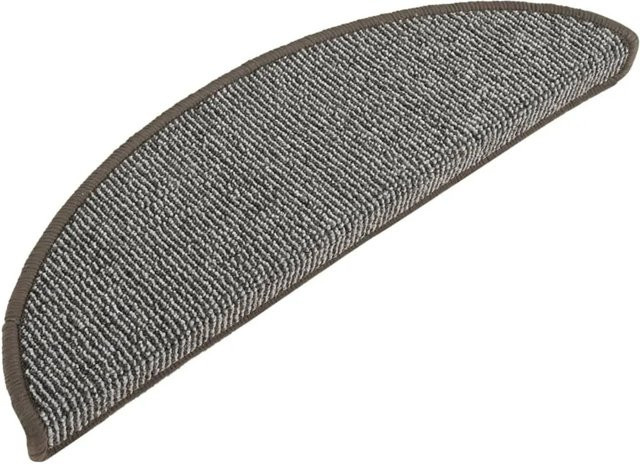 vidaXL Treppenmatten Grau, 15 Stück, selbstklebend und rutschfest, B/T/H: 56 x 17 x 3 cm - Bild 1