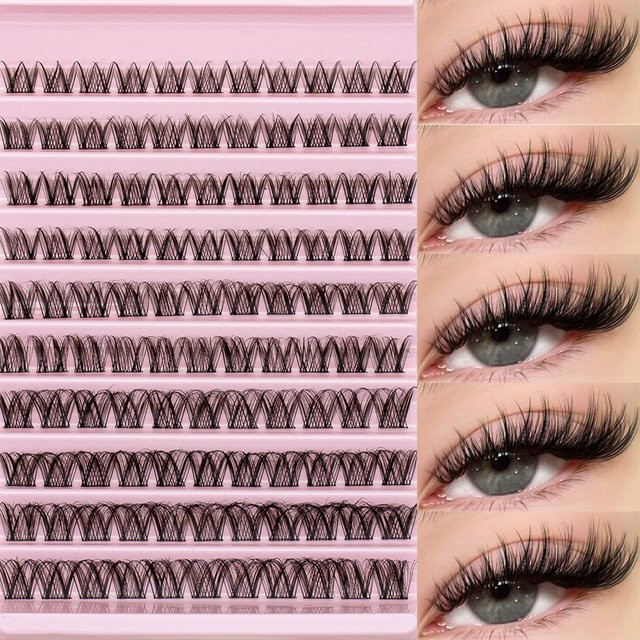 ISEEN Wimpernbüschel Natürlicher Look, 8-16mm, Wiederverwendbar - Bild 1