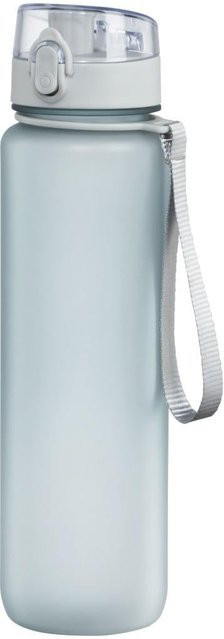 Sport-Trinkflasche Blau mit Einhandverschluss und Schlaufe, 1 l - Bild 1