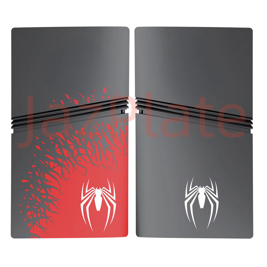 JazPlate Pro Digital Edition Cover Spider Kunststoffplatten für die PS5 Pro als schützende Ersatzfrontplatte für deine PlayStation 5 Pro - Bild 3