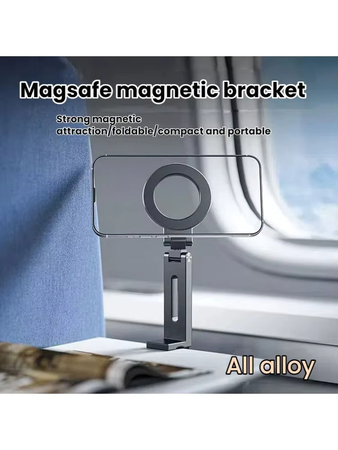 Focabo Magnetische Handyhalterung Multifunktionale Tragbare Faltbare Halterung für Reise, Flugzeug, Zug und Desktop - Bild 6