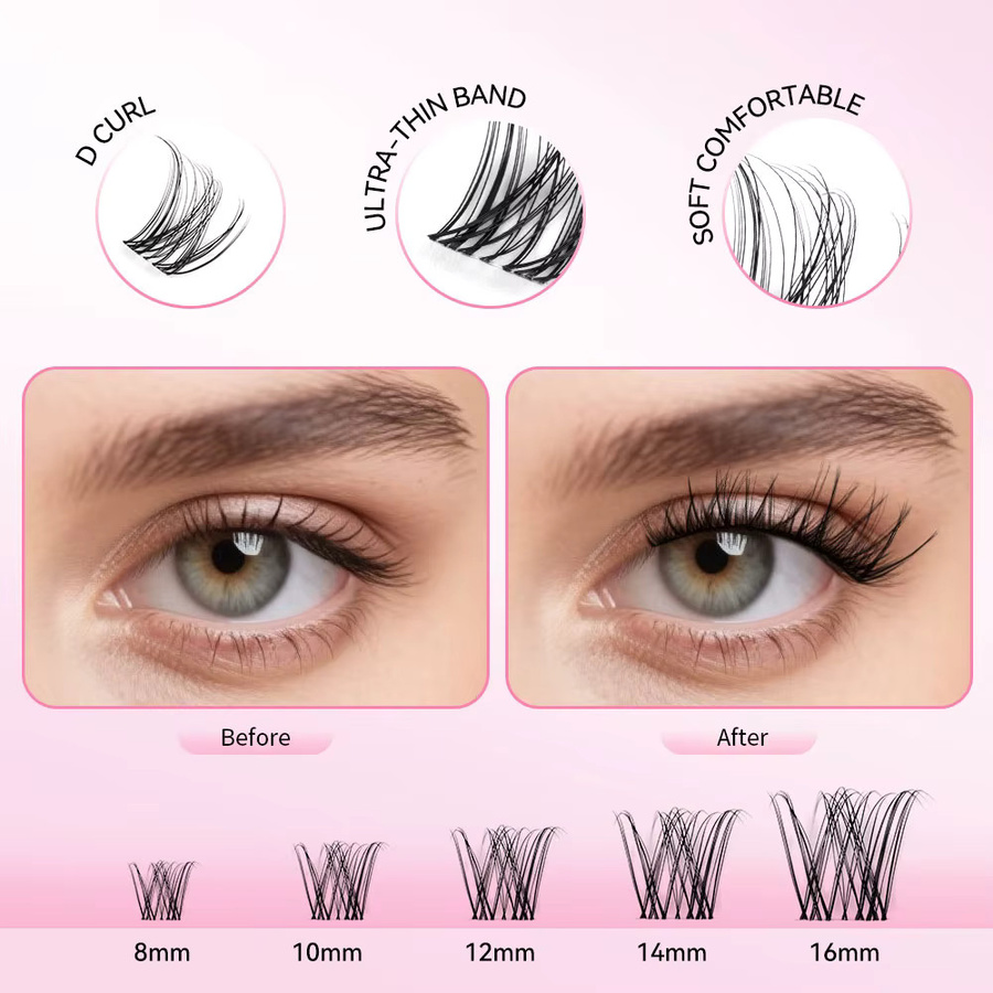 uCoolMe Lashes Venus Super Natural Cluster Kit - Bild 2