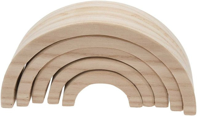 Rico Design Holz-Regenbogen aus Kiefernholz in Beige - Bild 1