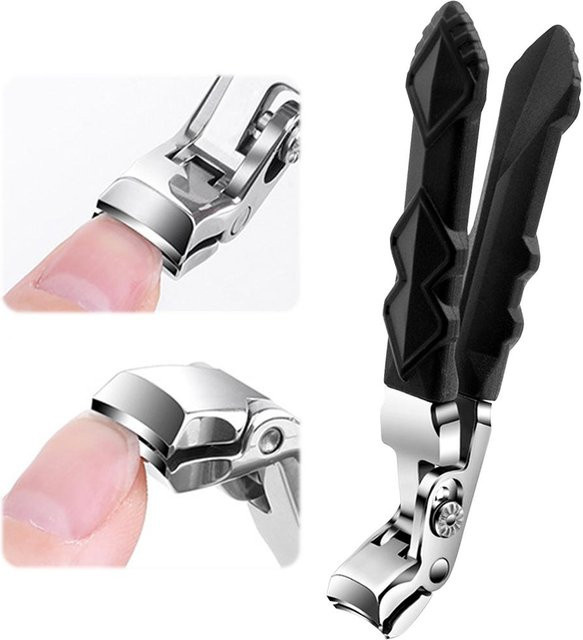 Binchi Health Technology Nagelknipser, 2 Stück, Edelstahl, black, Unisex - Bild 1