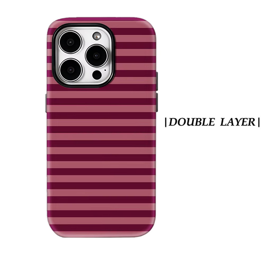 Robuste doppelschichtige Handyhülle von Potdemiel mit Fuchsia- und Lila-Farbverlauf für iPhone 17 16 15 14 13 Pro Max Plus, magnetisch kompatibel - Bild 6