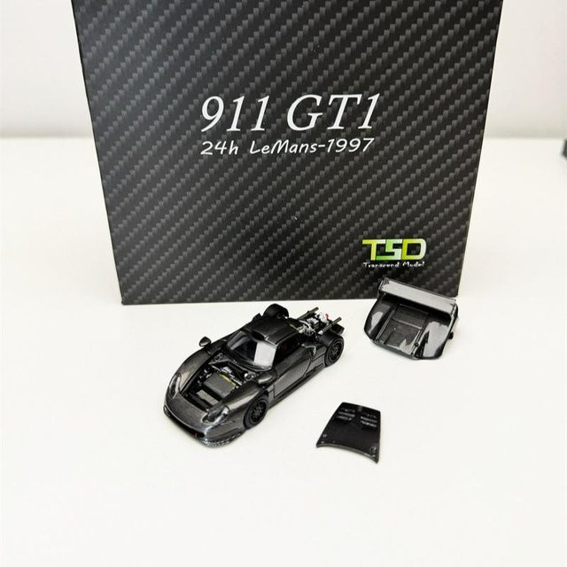 Transcend 911 Gt1 24H Lemans 1997 Modellauto, 1:64, Schwarz/Weiß, ab 14 Jahren - Bild 1