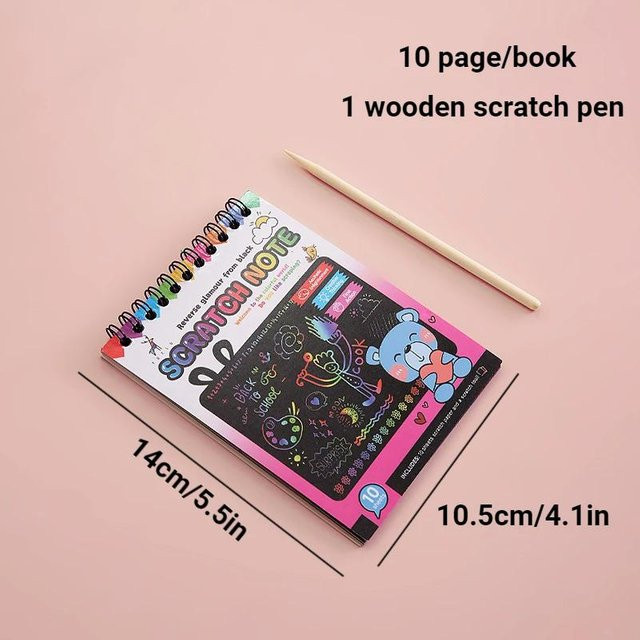 Regenbogen Magie Rubbelpapier Set, Kunst Rubbel Malerei Spielzeug, ab 0 Jahren - Bild 1