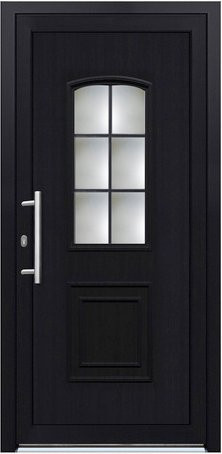 KNOCK Kunststoff-Haustür Robusto mit Glaseinsatz in Anthrazit-Grau, B: 110 cm, H: 210 cm - Bild 1