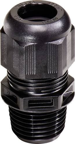 Wiska Kabelverschraubung mit Zugentlastung und Dichtung, 1 1/4'' NPT, Polyamid, Schwarz (RAL 9005), 10 Stück - Bild 1