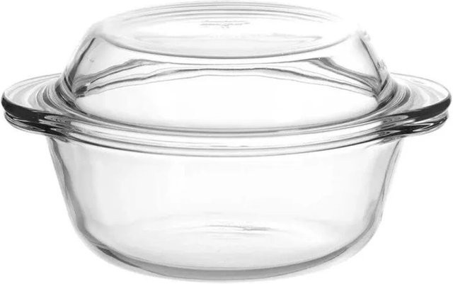 Ritzenhoff & Breker Cucina Auflaufform aus Glas mit Glasdeckel, rund, transparent, Durchmesser: 19 cm - Bild 1