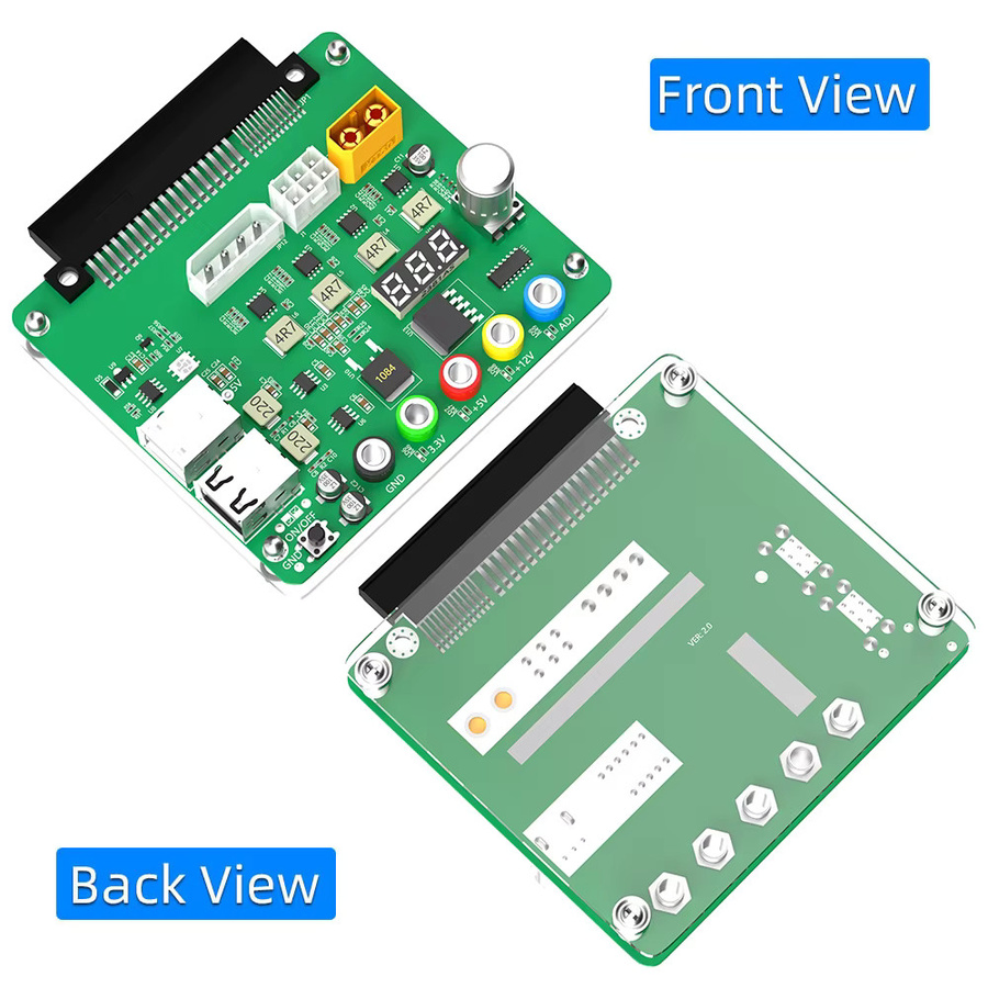 Netzteil-Breakout-Board Dell PSU-Adapter mit einstellbarem Spannungsknopf und USB 2.0/QC 2.0/3.0 für 3,3 V/5 V/12 V - Bild 2