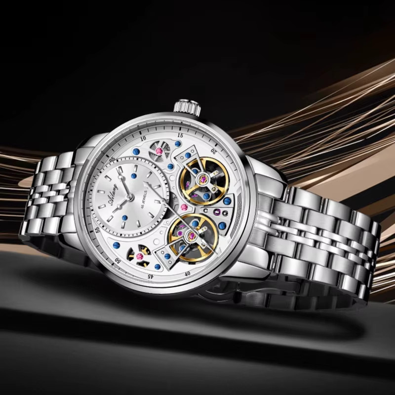 AILANG Armbanduhr, Mechanisch, Edelstahl, Silber, Herren - Bild 1