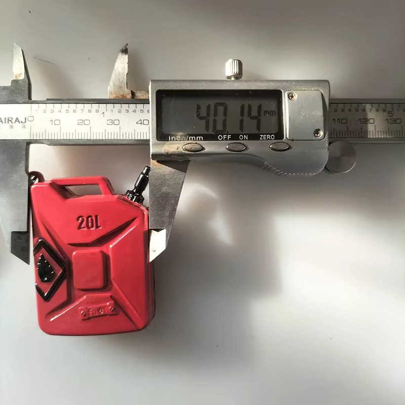 D1RC Metall-Ölfass-Dekoration, Zubehör, 1:10, Rot - Bild 4