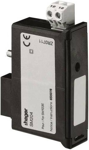 Hager SM204 Speicher Modul für SM103E in Schwarz - Bild 1