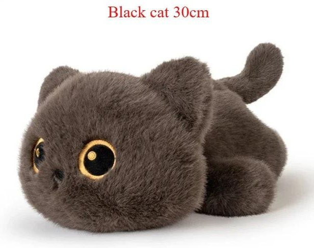 Yiran Health & Beauty Schwarze Katze Siamkatze, Plüschtier, ab 14 Jahren - Bild 1