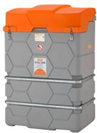 CEMO CUBE Altöltank Komplettanlage grau, 1000 l, B: 1200 cm, T: 80 cm, H: 180 cm - Bild 1
