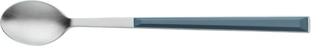 Pintinox Limo- und Lattelöffel SUSHI PRO aus Edelstahl mit blauem Satin-ABS-Griff, 12er Pack - Bild 1