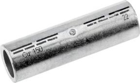 Cimco Pressverbinder Kupfer 10 qmm, Länge: 30 mm, Farbe: Silber - Bild 1