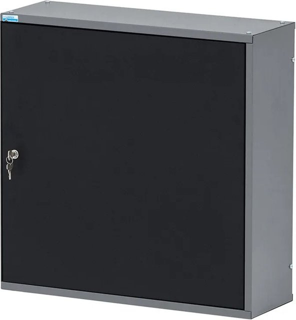 Küpper Hängeschrank eintürig mit 6 Sichtboxen in Schwarz-Hellgrau B/H/T: 60 x 60 x 20 cm - Bild 1