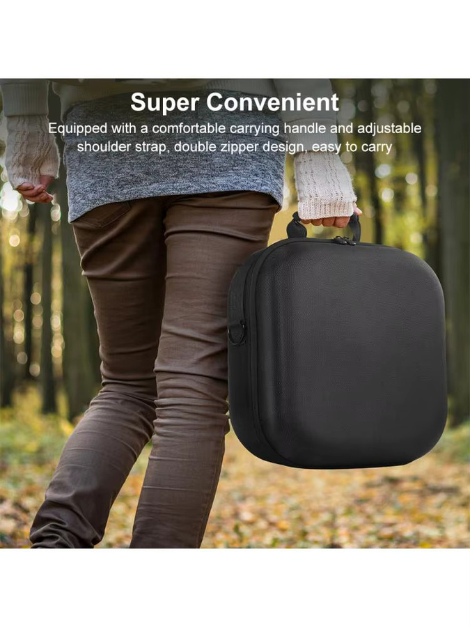 ALLOET Tragbare Aufbewahrungstasche für Harman Kardon Onyx Studio 9 Lautsprecher, stoßfeste Organizer-Tasche mit Schultergurt in Schwarz - Bild 4