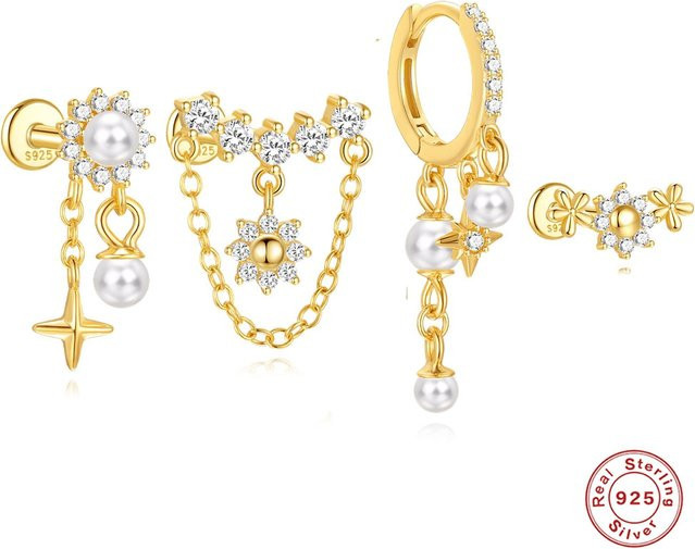AIDE Ohrring 925 Silber, Zirkonia, Damen - Bild 1