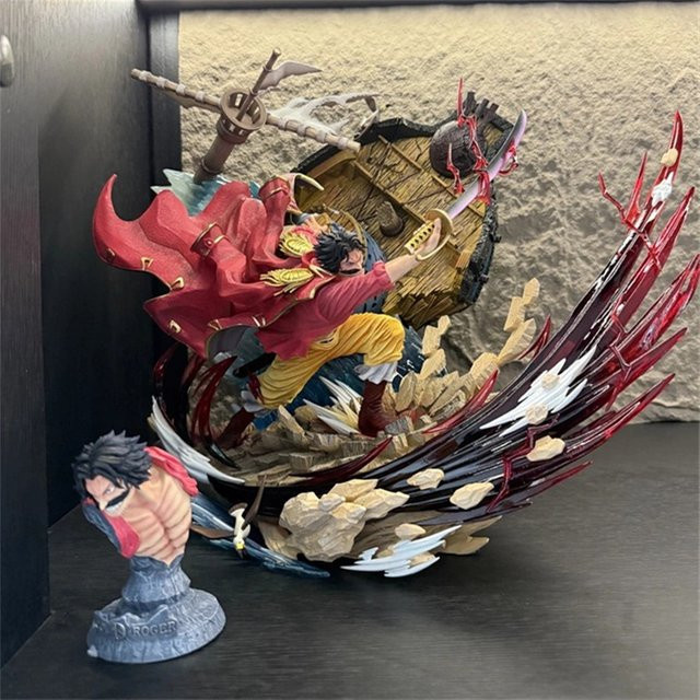 Bandai One Piece Gol D Roger Actionfigur, Harzmodell, 38cm - Bild 1