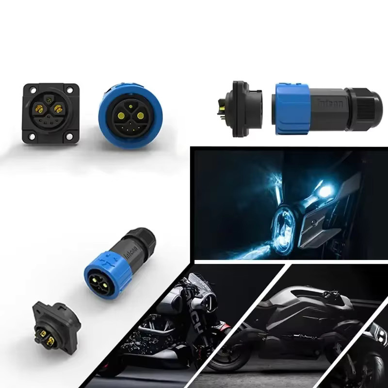 Elektrisches Motorrad Ladekabel mit M23 8Pin Anschluss für E-Bike Lithium-Batterie IP67 Schutzklasse 50A 2+1+5 Steckdose männlich und weiblich - Bild 3