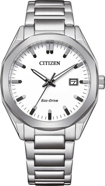 Citizen Armbanduhr, Solar, Edelstahl, Weiß, 38 mm, Herren - Bild 1
