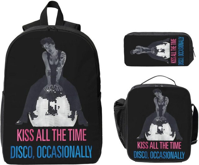 Schultaschen Set von Fancy Style Studio mit Rucksack, Federmäppchen und Brotdose in Multicolour für Schüler - Bild 1