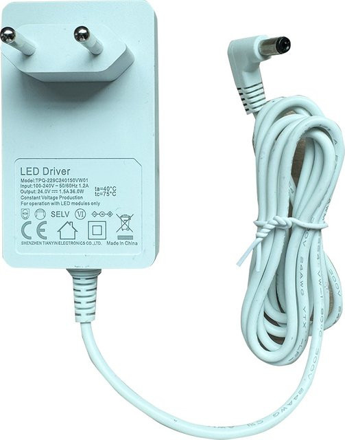 Netzteiladapter in Weiß für Aromatherapie-Diffusoren und Luftbefeuchter, EU-Ladegerät, 24 V - Bild 1