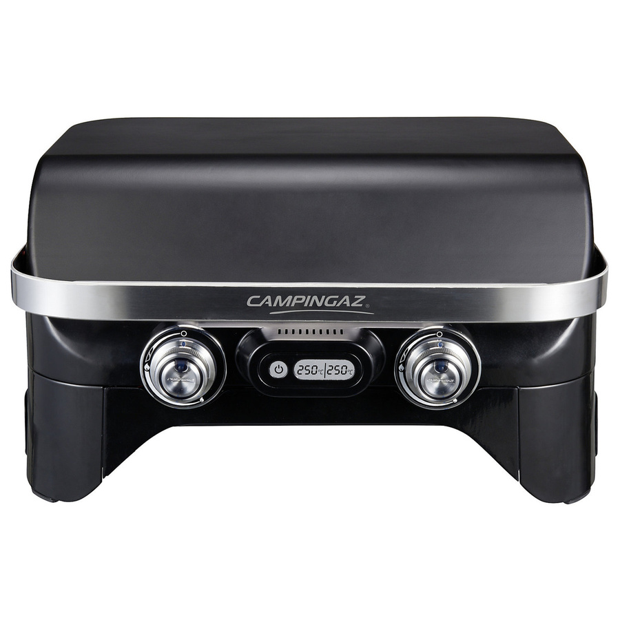 Campingaz Gasgrill Attitude 2100 EX Tabletop in Schwarz und Silber mit Thermometer - Bild 2