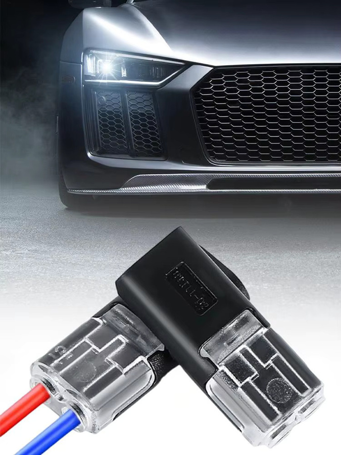 30 Stück 2-polige Stecker in Schwarz als Mehrzweck-Adapter für LED-Anschlüsse bei Automobil- und Fahrzeugumbauten sowie Heimwerken ohne Abisolieren - Bild 7