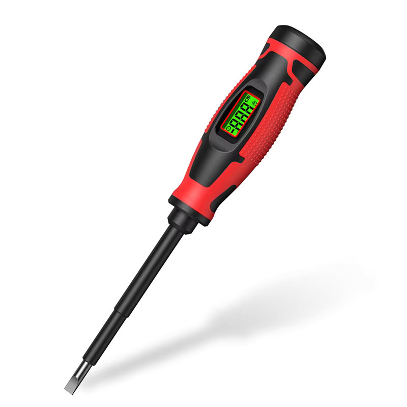 HABOTEST Digitaler Schraubendreher-Spannungsprüfer HT95A-SL5 in Rot, 6–390 V mit NCV-Test und isoliertem Griff - Bild 5