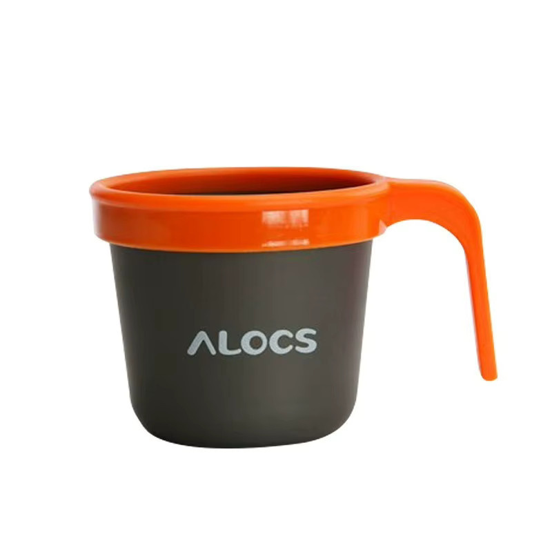 Alocs TW-403 Tragbarer Camping-Wasserbecher aus Edelstahl, 400 ml, Blau/Mehrfarbig - Bild 3