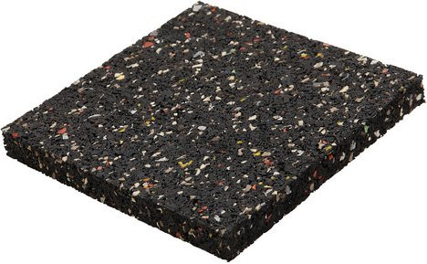 Wolfcraft Gummipads für die Terrasse, 20 Stück, bunt (Grau, Rot, Schwarz, Grün), B/T/H: 9,0 x 9,0 x 1,0 cm - Bild 1