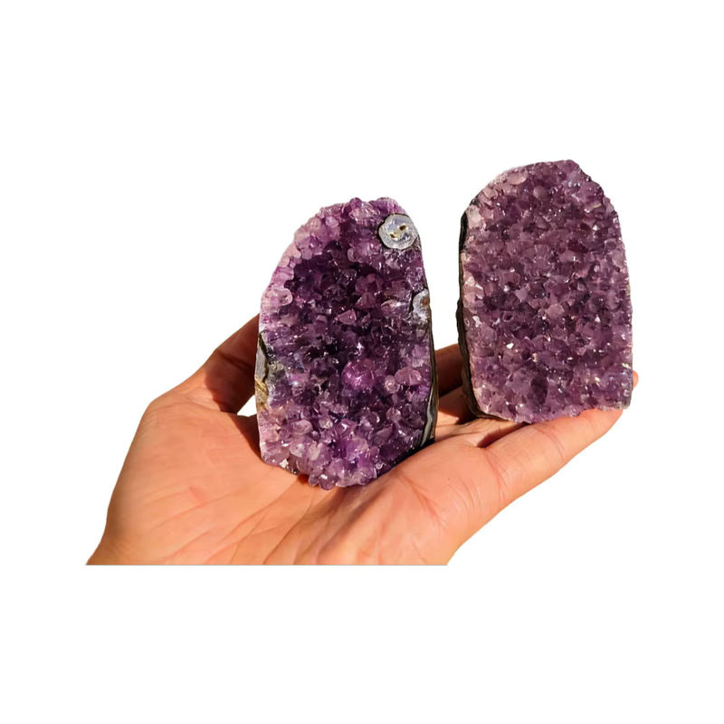 Stonehaven Natürlicher Brasilianischer Amethyst-Kristallcluster in Lila als Feng Shui Dekorationsobjekt - Bild 7